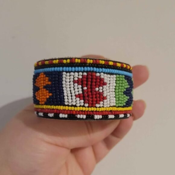 Beaded Cuff Bracelet - Picture 2 of 5